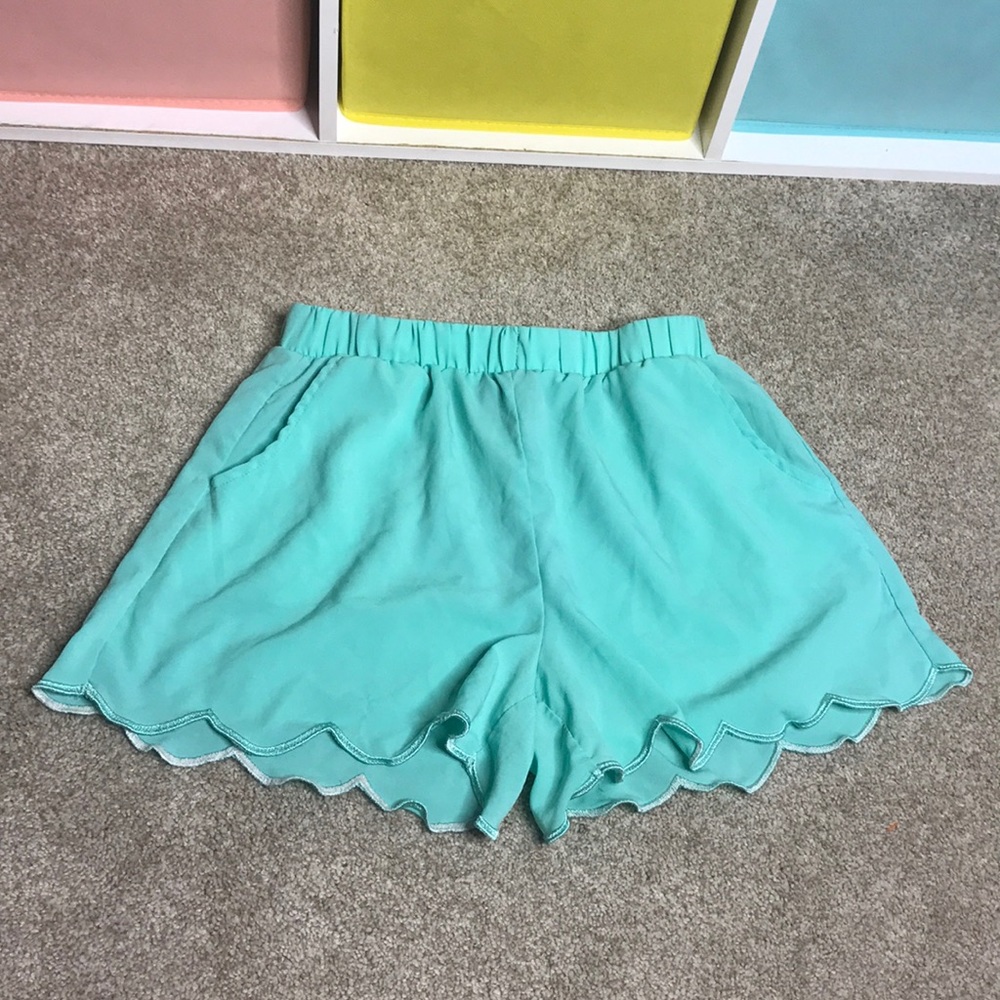 Aqua Blue Teal Rue 21 Shorts Medium Polyester